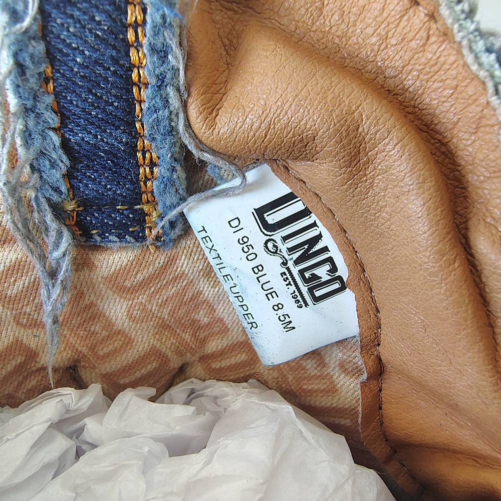 Dingo Blue and Tan Textile Boots - Picture 6 of 7